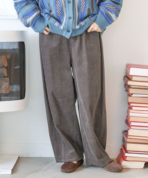 niko and...（ニコアンド）の「ホニョコールバレルパンツ（その他パンツ・レディース・オフホワイト/ピンク/キャメル/チャコール・LARGE/MEDIUM）」の11枚目の写真