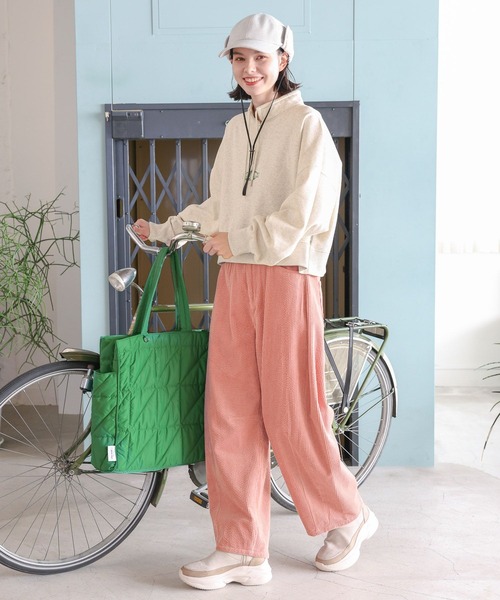 niko and...（ニコアンド）の「ホニョコールバレルパンツ（その他パンツ・レディース・オフホワイト/ピンク/キャメル/チャコール・LARGE/MEDIUM）」の13枚目の写真