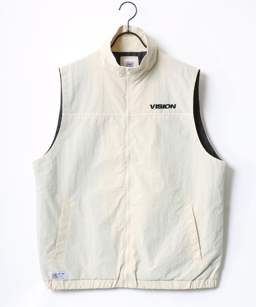 VISION STREET WEAR(ヴィジョンストリートウェア)の「VISION STREET WEAR/ヴィジョンストリートウエア オーバーサイズ ナイロンテック ベスト/レディース メンズ(ベスト・メンズ・アイボリー/ブラック/ブラック系その他・M/L/LL)」の15枚目の写真