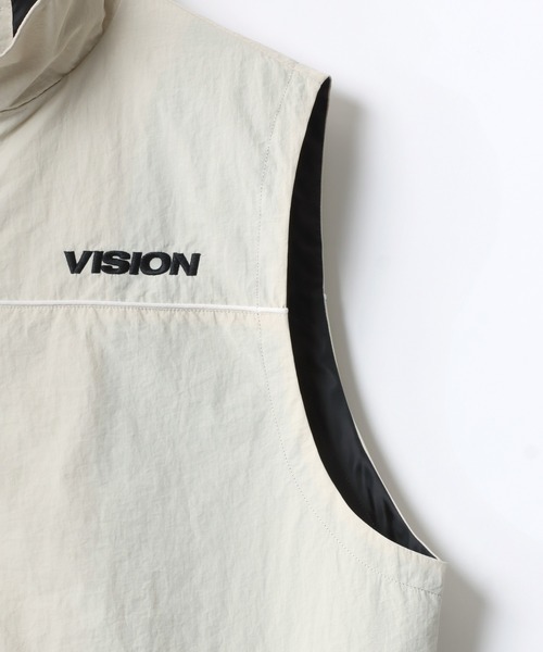 VISION STREET WEAR(ヴィジョンストリートウェア)の「VISION STREET WEAR/ヴィジョンストリートウエア オーバーサイズ ナイロンテック ベスト/レディース メンズ(ベスト・メンズ・アイボリー/ブラック/ブラック系その他・M/L/LL)」の13枚目の写真