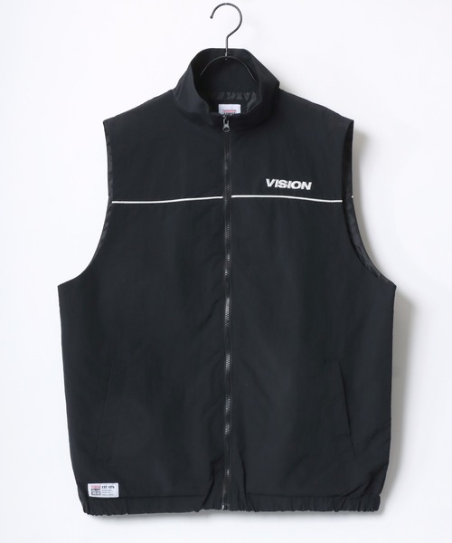 VISION STREET WEAR(ヴィジョンストリートウェア)の「VISION STREET WEAR/ヴィジョンストリートウエア オーバーサイズ ナイロンテック ベスト/レディース メンズ(ベスト・メンズ・アイボリー/ブラック/ブラック系その他・M/L/LL)」の6枚目の写真