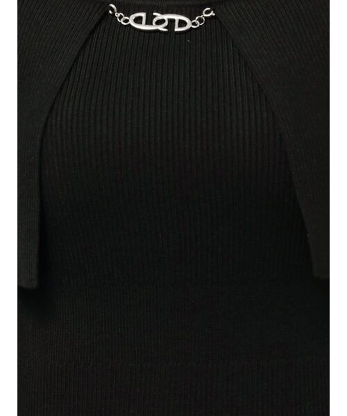 EMODA（エモダ）の「クロスリブスリットマキシワンピース（ワンピース・レディース・グレー/ブラック/ブルー・FREE）」の14枚目の写真