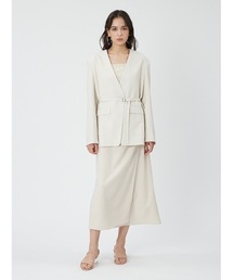 ノーカラーホワイトジャケット ウエストリボン付き 81003439b_b_13_215.jpg