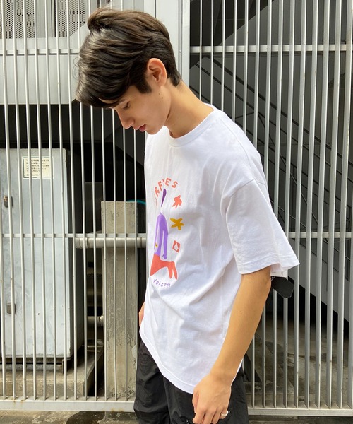 VOLCOM（ボルコム）の「VOLCOM/ボルコム 半袖Tee ルーズシルエット 薄手 DESI A4312413（Tシャツ/カットソー・メンズ・ホワイト・L/M）」の5枚目の写真
