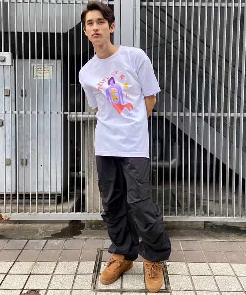 VOLCOM（ボルコム）の「VOLCOM/ボルコム 半袖Tee ルーズシルエット 薄手 DESI A4312413（Tシャツ/カットソー・メンズ・ホワイト・L/M）」の7枚目の写真