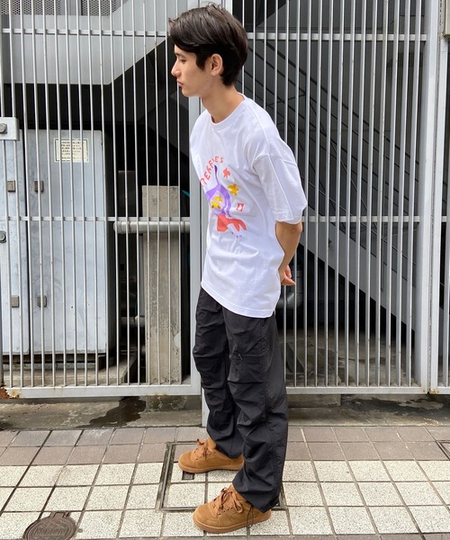 VOLCOM（ボルコム）の「VOLCOM/ボルコム 半袖Tee ルーズシルエット 薄手 DESI A4312413（Tシャツ/カットソー・メンズ・ホワイト・L/M）」の8枚目の写真