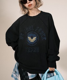 RePRODUCTION LABEL | 【ユニセックス】【RePRODUCTION LABEL / リプロダクションレーベル】ラグランミリタリーライクロゴスウェット(スウェット)