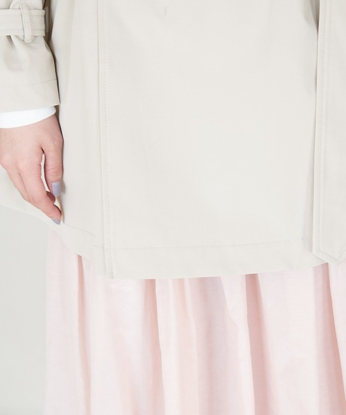 ROPE' PICNIC（ロペピクニック）の「【2WAY】スタンドカラーミドルコート（トレンチコート・レディース・チャコールグレー/ベージュ系その他2/ベージュ・36/38）」の16枚目の写真