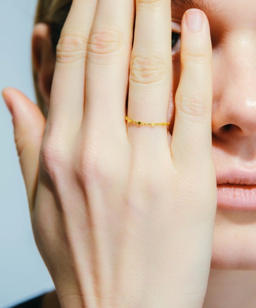 whim（ウィム）の「【NEW】Silver925 tiny chain ring（リング・レディース・シルバー/ゴールド・#9/#13）」の5枚目の写真