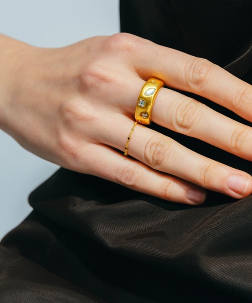 whim（ウィム）の「【NEW】Silver925 tiny chain ring（リング・レディース・シルバー/ゴールド・#9/#13）」の9枚目の写真