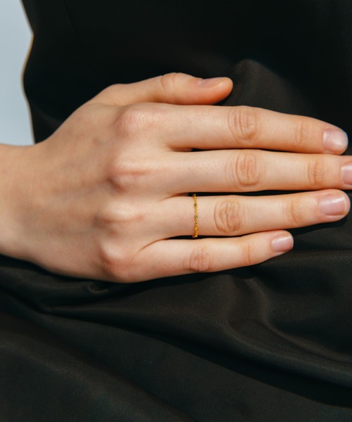 whim（ウィム）の「【NEW】Silver925 tiny chain ring（リング・レディース・シルバー/ゴールド・#9/#13）」の10枚目の写真