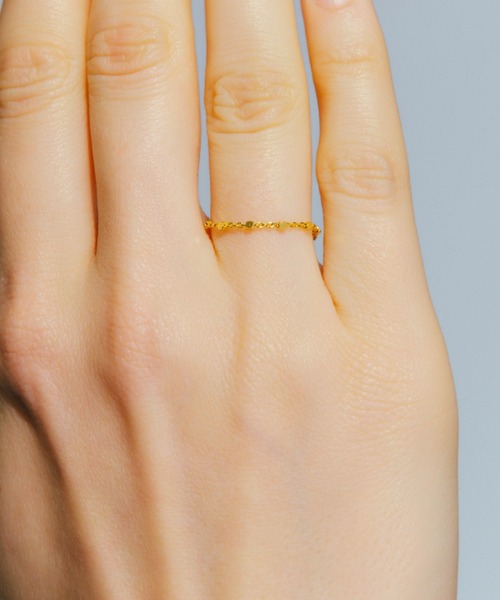whim（ウィム）の「【NEW】Silver925 tiny chain ring（リング・レディース・シルバー/ゴールド・#9/#13）」の3枚目の写真