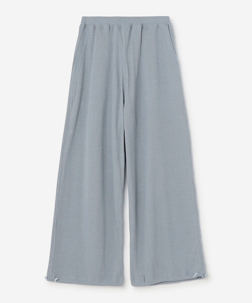 UNFIL(アンフィル)の「unfil | ローシルクジャージー リブワイドパンツ WOMEN(その他パンツ・レディース・ブルー系その他/ブラック系その他・0)」の3枚目の写真