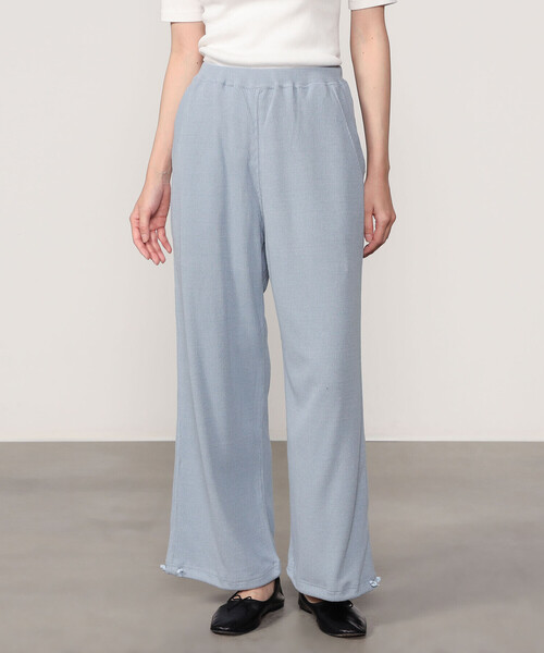 UNFIL(アンフィル)の「unfil | ローシルクジャージー リブワイドパンツ WOMEN(その他パンツ・レディース・ブルー系その他/ブラック系その他・0)」の19枚目の写真