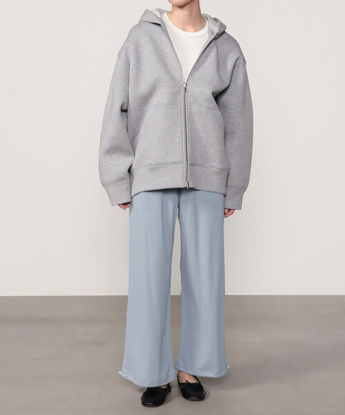 UNFIL(アンフィル)の「unfil | ローシルクジャージー リブワイドパンツ WOMEN(その他パンツ・レディース・ブルー系その他/ブラック系その他・0)」の4枚目の写真