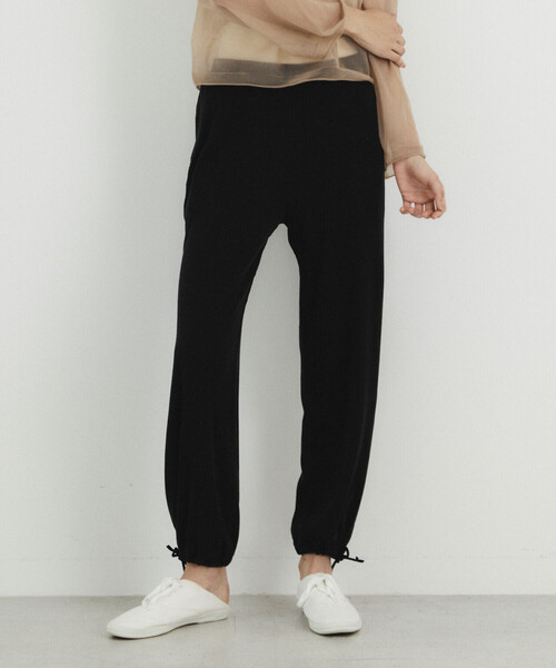 UNFIL(アンフィル)の「unfil | ローシルクジャージー リブワイドパンツ WOMEN(その他パンツ・レディース・ブルー系その他/ブラック系その他・0)」の9枚目の写真