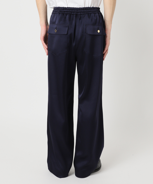 Couture d'adam（クチュールドアダム）の「【COUTURE D`ADAM / クチュールドアダム】Satin Marine Trousers（スラックス・メンズ・ネイビー・MEDIUM/LARGE）」の4枚目の写真