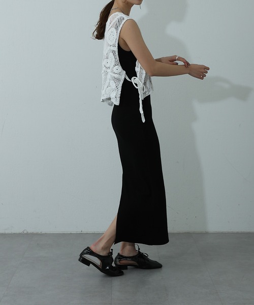 COLONY 2139(コロニートゥーワンスリーナイン)の「カップ付リブタンクワンピース(ワンピース・レディース・ブラック/オフホワイト/グレー・FREE)」の16枚目の写真