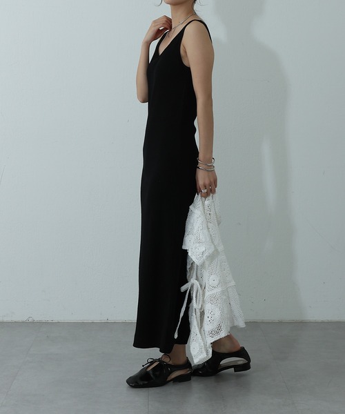 COLONY 2139(コロニートゥーワンスリーナイン)の「カップ付リブタンクワンピース(ワンピース・レディース・ブラック/オフホワイト/グレー・FREE)」の20枚目の写真