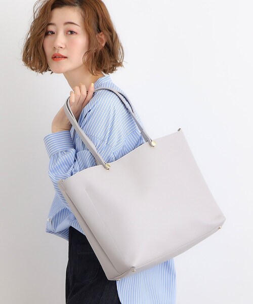 grove（グローブ）の「◆【A4／PC収納可／お仕事】人間工学 サークル機能2WAYトート（トートバッグ・レディース・サックスブルー/ブラック/ライトグレー/サンドベージュ/アイボリー系7・00）」の5枚目の写真