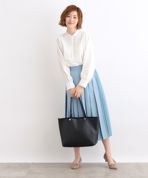 grove（グローブ）の「◆【A4／PC収納可／お仕事】人間工学 サークル機能2WAYトート（トートバッグ・レディース・サックスブルー/ブラック/ライトグレー/サンドベージュ/アイボリー系7・00）」の9枚目の写真