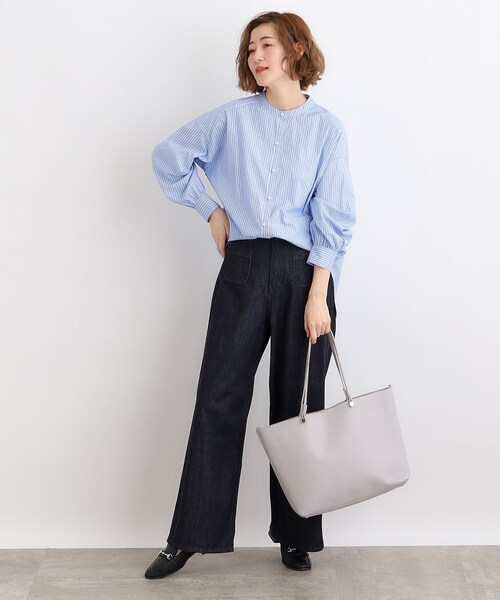 grove（グローブ）の「◆【A4／PC収納可／お仕事】人間工学 サークル機能2WAYトート（トートバッグ・レディース・サックスブルー/ブラック/ライトグレー/サンドベージュ/アイボリー系7・00）」の14枚目の写真