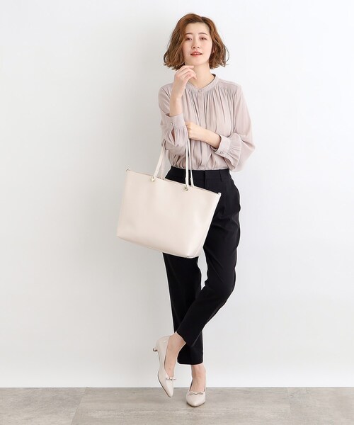 grove（グローブ）の「◆【A4／PC収納可／お仕事】人間工学 サークル機能2WAYトート（トートバッグ・レディース・サックスブルー/ブラック/ライトグレー/サンドベージュ/アイボリー系7・00）」の16枚目の写真