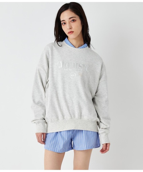 ANAP（アナップ）の「箔プリントサークルロゴプルオーバー（スウェット・レディース・ダークグレー/ライトグレー・FREE）」の3枚目の写真