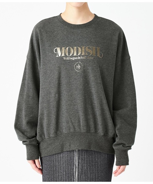 ANAP（アナップ）の「箔プリントサークルロゴプルオーバー（スウェット・レディース・ダークグレー/ライトグレー・FREE）」の14枚目の写真