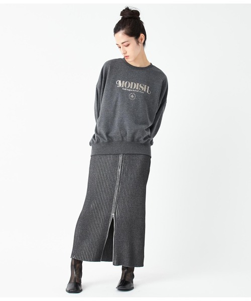 ANAP（アナップ）の「箔プリントサークルロゴプルオーバー（スウェット・レディース・ダークグレー/ライトグレー・FREE）」の10枚目の写真