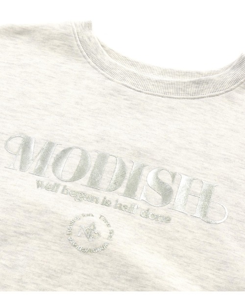 ANAP（アナップ）の「箔プリントサークルロゴプルオーバー（スウェット・レディース・ダークグレー/ライトグレー・FREE）」の17枚目の写真