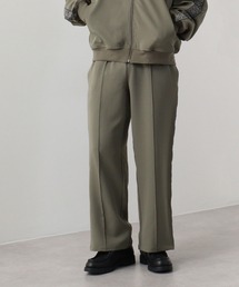 ポリストレッチ ジャガードライン トラックパンツ