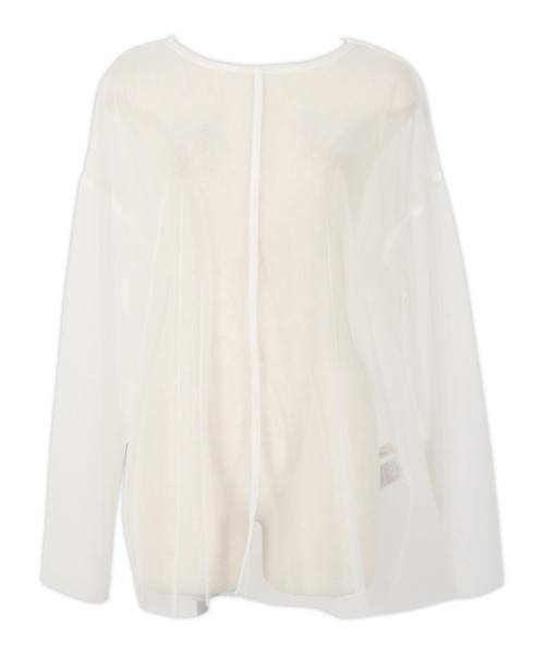 KOBE LETTUCE(コウベレタス)の「チュールオーバートップス(その他トップス・レディース・ブラック/オフホワイト/グレー/ブルー・M)」の11枚目の写真