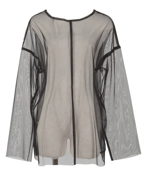 KOBE LETTUCE(コウベレタス)の「チュールオーバートップス(その他トップス・レディース・ブラック/オフホワイト/グレー/ブルー・M)」の12枚目の写真