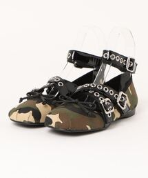 ベルトデザインバレエシューズ Jeffrey Campbell│Jeffrey