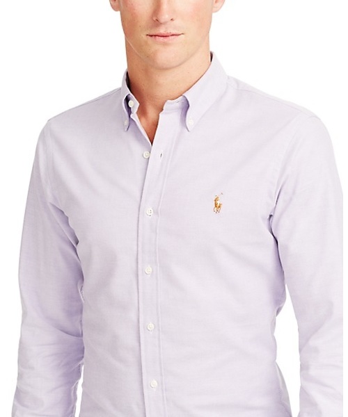 POLO RALPH LAUREN（ポロ ラルフ ローレン）の「スリムフィット ストレッチ オックスフォード シャツ（シャツ/ブラウス・メンズ・パープル/グリーン系その他/ネイビー・LARGE/MEDIUM/SMALL/X-LARGE/X-SMALL/XX-LARGE）」の7枚目の写真