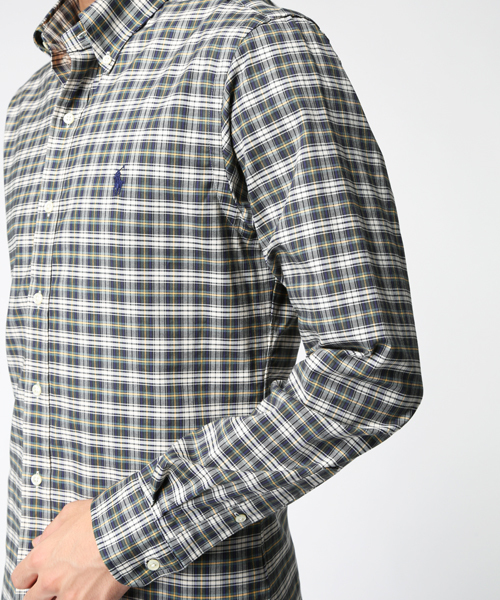 POLO RALPH LAUREN（ポロ ラルフ ローレン）の「スリムフィット ストレッチ オックスフォード シャツ（シャツ/ブラウス・メンズ・パープル/グリーン系その他/ネイビー・LARGE/MEDIUM/SMALL/X-LARGE/X-SMALL/XX-LARGE）」の13枚目の写真