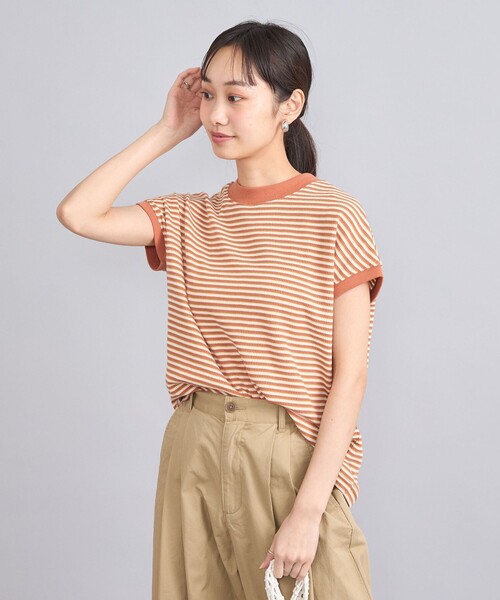coen（コーエン）の「ハニカムリピTフレンチスリーブ（Tシャツ/カットソー・レディース・ブラック/オフホワイト/その他1/その他2・M/L）」の18枚目の写真