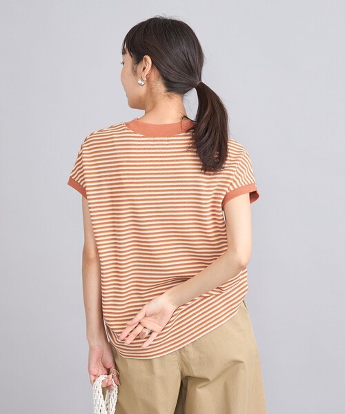 coen（コーエン）の「ハニカムリピTフレンチスリーブ（Tシャツ/カットソー・レディース・ブラック/オフホワイト/その他1/その他2・M/L）」の16枚目の写真