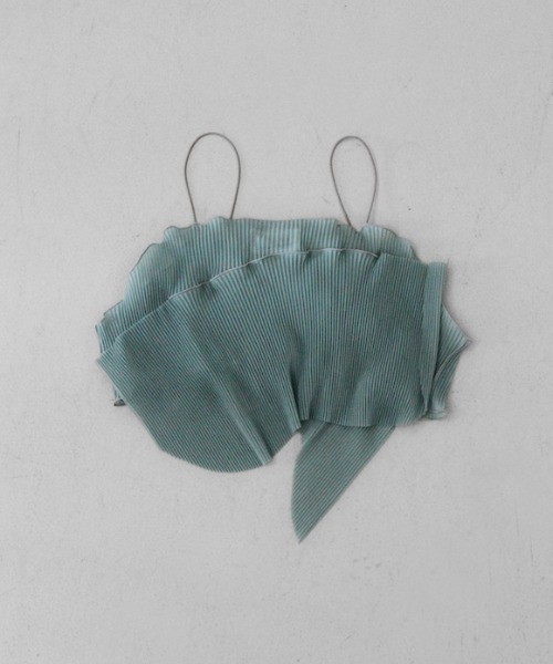kotohayokozawa(コトハヨコザワ)の「kotohayokozawa todo Sheer Short Camisole(キャミソール・レディース・カーキ/オレンジ/ベージュ/ホワイト/ブラック・FREE)」の4枚目の写真