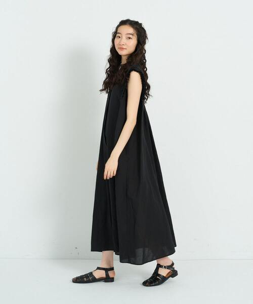 conges payes ADIEU TRISTESSE（コンジェ ペイエ アデュートリステス）の「タックフリルスリーブレスワンピース（ワンピース・レディース・イエロー/ブラック・38）」の12枚目の写真