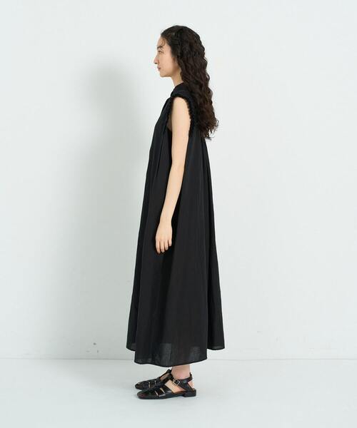 conges payes ADIEU TRISTESSE（コンジェ ペイエ アデュートリステス）の「タックフリルスリーブレスワンピース（ワンピース・レディース・イエロー/ブラック・38）」の15枚目の写真