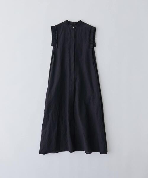 conges payes ADIEU TRISTESSE（コンジェ ペイエ アデュートリステス）の「タックフリルスリーブレスワンピース（ワンピース・レディース・イエロー/ブラック・38）」の4枚目の写真