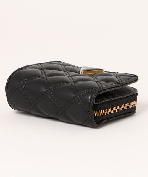 Guess(ゲス)の「【GUESS】ゲス GIULLY coreMINI ZIP AROUND 二つ折り財布(財布・レディース・ピンク/ブラック・FREE)」の4枚目の写真