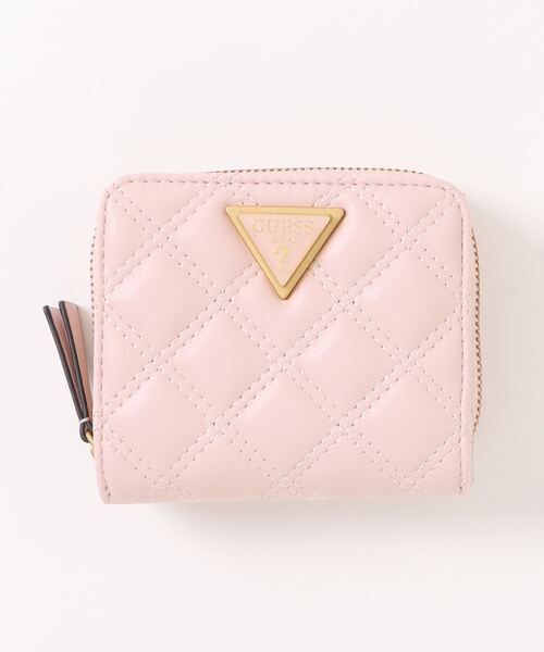 Guess(ゲス)の「【GUESS】ゲス GIULLY coreMINI ZIP AROUND 二つ折り財布(財布・レディース・ピンク/ブラック・FREE)」の8枚目の写真