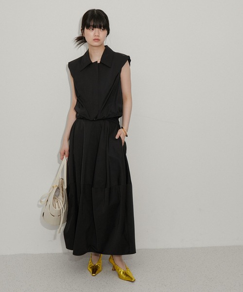 ADAM ET ROPE'(アダムエロペ)の「【サステナブル】ショートパフブラウス(シャツ/ブラウス・レディース・ブラック/ベージュ・FREE)」の19枚目の写真