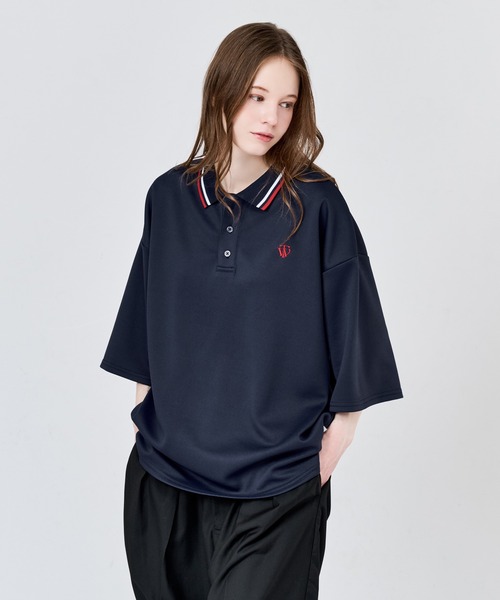 MOSS STITCH LOOSE POLO SHIRT / 鹿の子ルーズポロシャツ（ポロシャツ