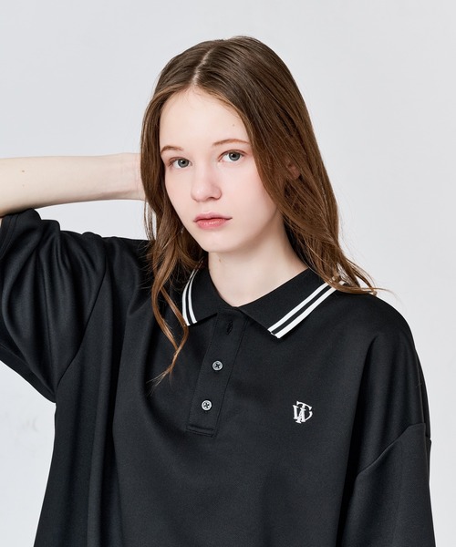MOSS STITCH LOOSE POLO SHIRT / 鹿の子ルーズポロシャツ（ポロシャツ