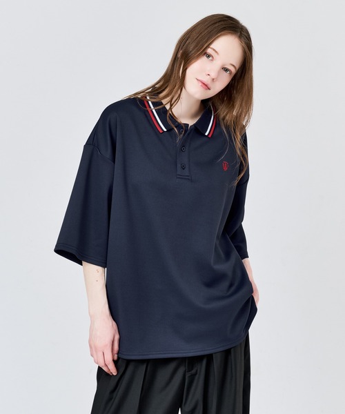 MOSS STITCH LOOSE POLO SHIRT / 鹿の子ルーズポロシャツ（ポロシャツ
