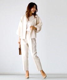 Ehre style | styleオリジナル!きちんと映えする刺繍ジャガードセットアップ セレモニースーツ ジャケットスーツ(スーツセット)